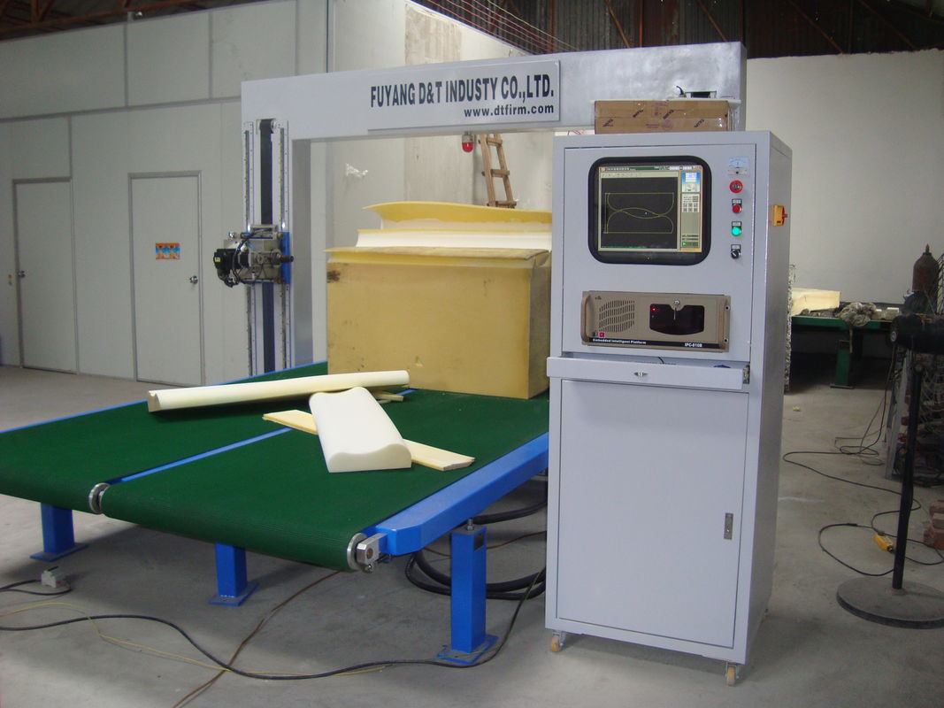 Oscillating Blade cnc polyurethane sponge foam cutting machine, cutting saw for foam