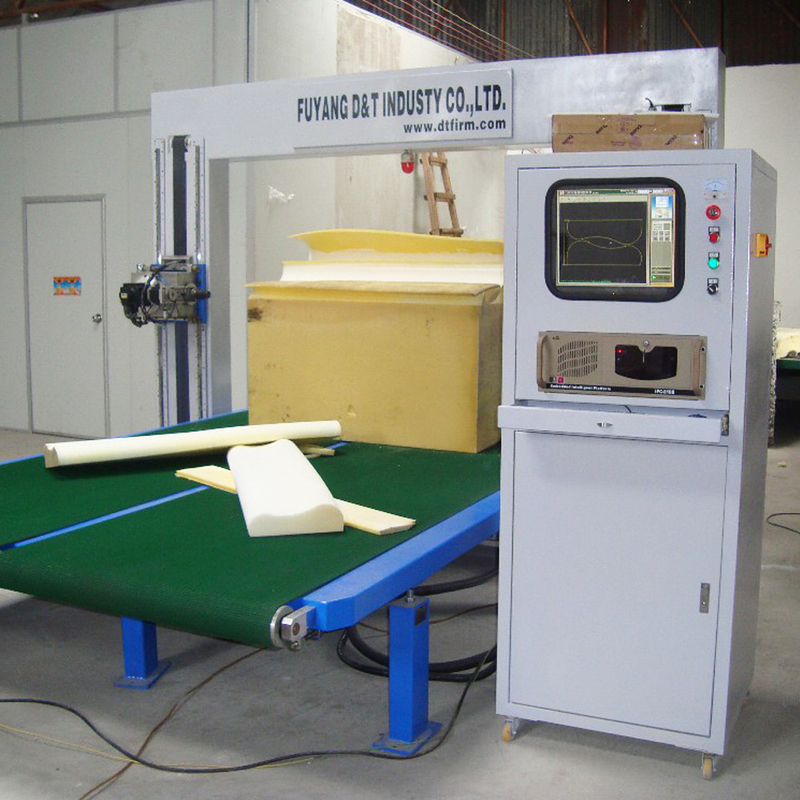 CNC Horizontal Sponge Cutting Machine Foam PU Oscillating Blade Automatic