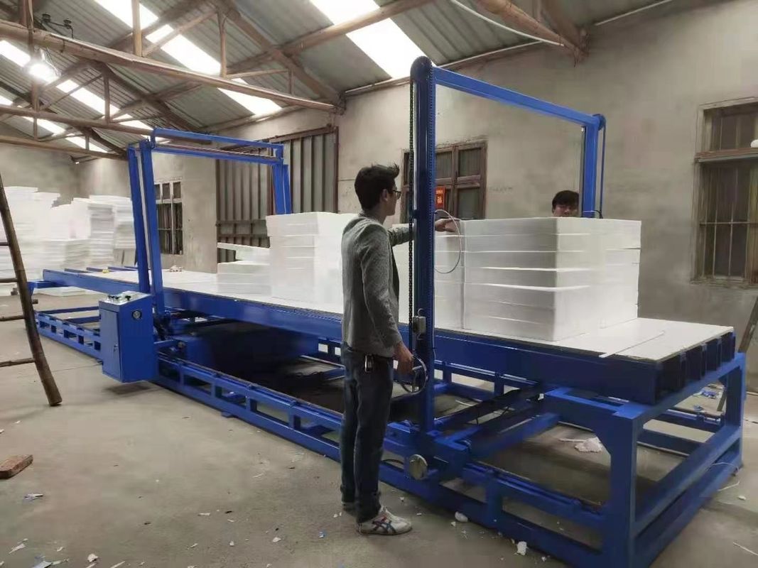 Industrial EPS Cutting Machine 11.2KW Foam Production Line With Multiwires to cut EPS in slice