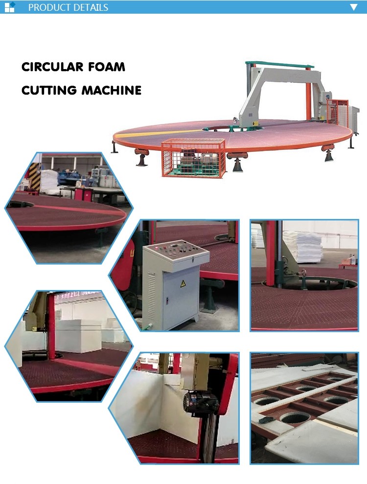 Horizontal Circular Foam Cutting Machine Digital Control DTYQ-750 7.94kw