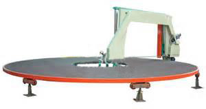 Round Table Horizontal Sponge Circle Cutting Machine Customized High Performance