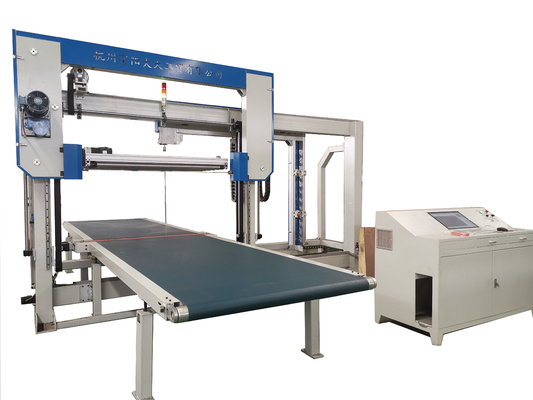 CNC Horizontal Sponge Cutting Machine Foam PU Oscillating Blade Automatic 6kw