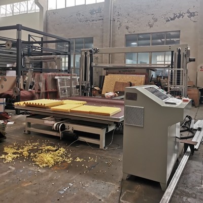 High Precision CNC Horizontal Sponge Cutting Machine With Oscillating Blade For Polyurethane Foam