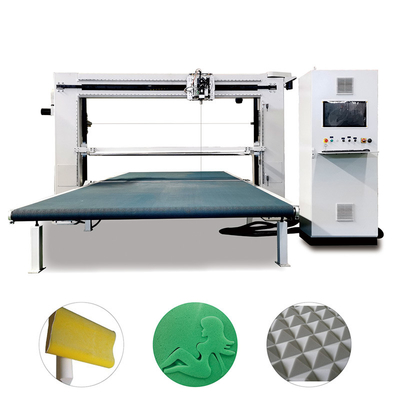 CNC Oscillating Dual-blade Foam Cutting Machine for Flexible Sponge Cutting D&T Industry
