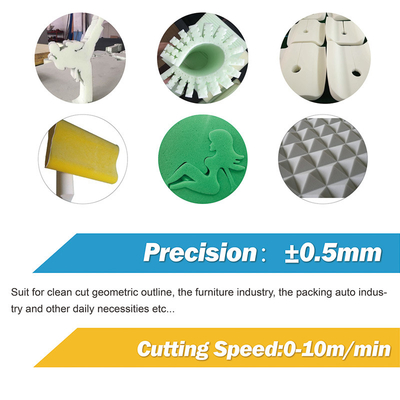 CNC Oscillating Dual-blade Foam Cutting Machine for Flexible Sponge Cutting D&T Industry