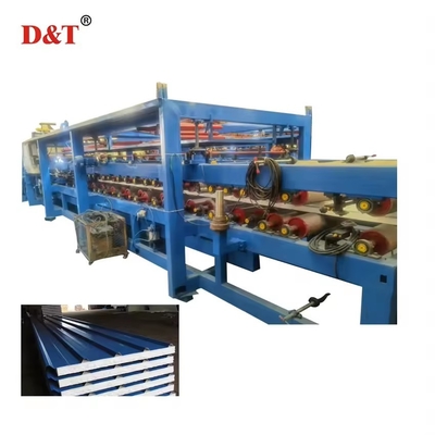 EPS Sandwich Panel Roll Forming Machine/roof Tile Production Line Automatic Rock Wool Provided Color Steel Sheet
