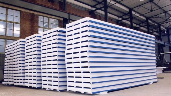 EPS Sandwich Panel Roll Forming Machine/roof Tile Production Line Automatic Rock Wool Provided Color Steel Sheet