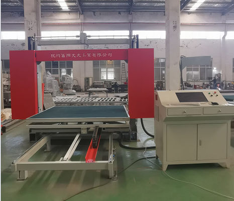 Rebound Foam CNC Oscillating Knife Cutter For Polyurethane with turing table  to cut 2D or 3D Shapes