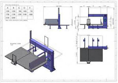 Customized High Performance Sponge Cutting Machine , Circle Horizontal Cutter