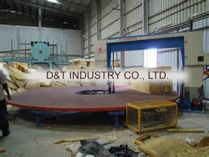 Circle Horizontal Sponge Blade Cutter With Frequency Conversion System Sponge Block Cutting Machine
