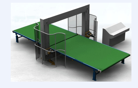 CNC Vertical Vibrition Blade Cutter For Rebound Flexible Foam 4kw 380V 50HZ