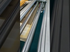 Dual blade oscillating contour cutter with vertical cutting