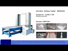 CNC EPS Hot Wire Cutting Machine With 0.25 - 1.2mm Cutting Line