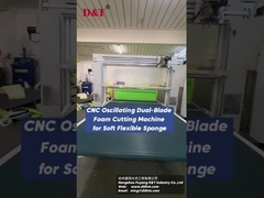 Dual Blade 2D Shapes Oscillating Blade Contour Cutter For Rebound Foam