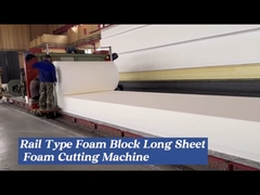 Long Sheet Sponge Production Line / Foam Cutting Machine With Sliding Frame